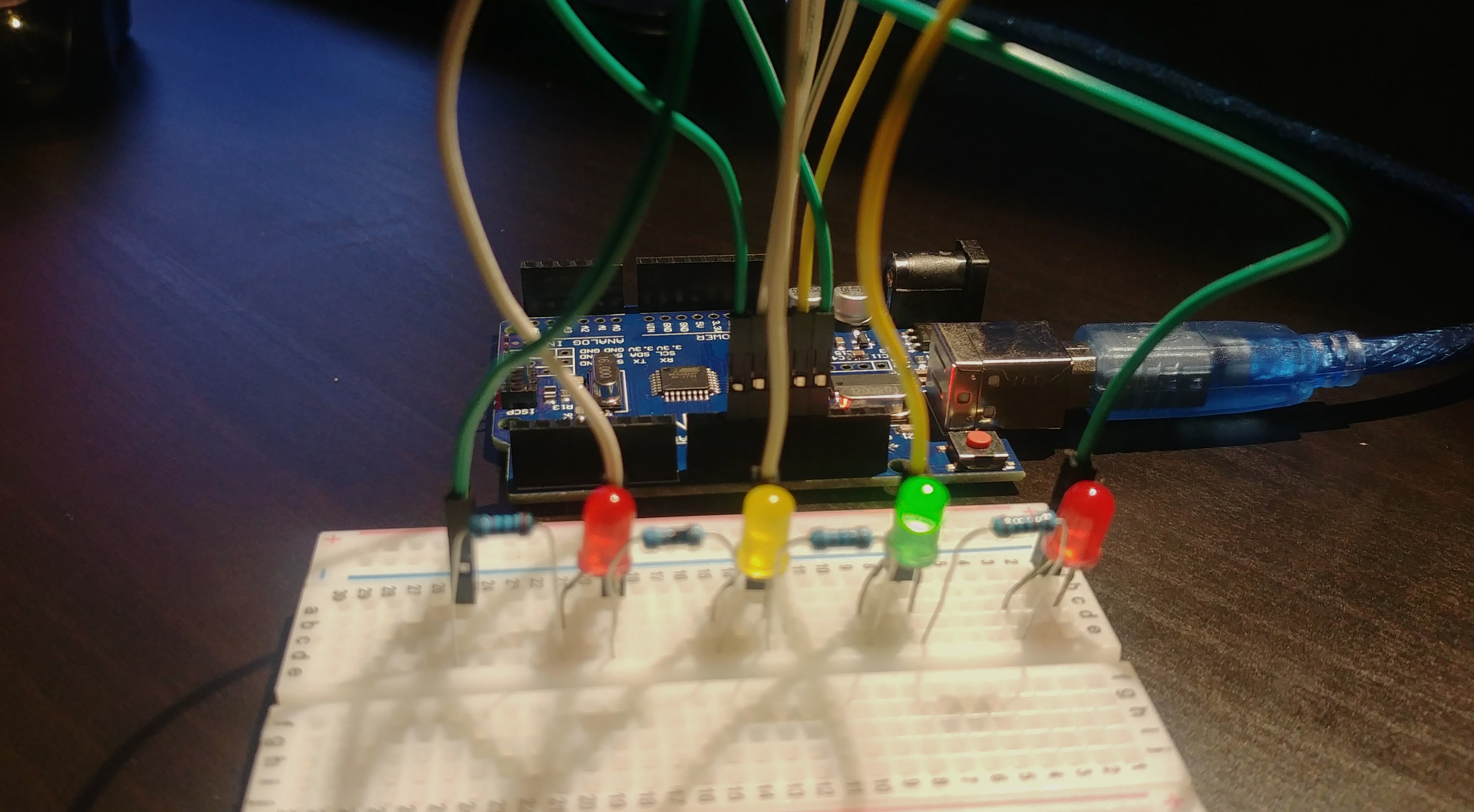 All actual LED’s wired to Arduino